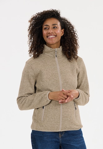 Whistler Functionele fleece jas 'SAMANI' in Bruin: voorkant