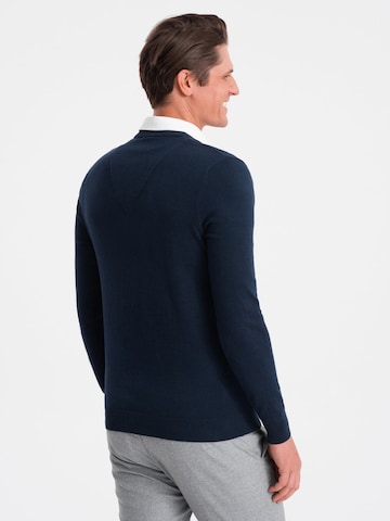 Ombre Pullover in Blau
