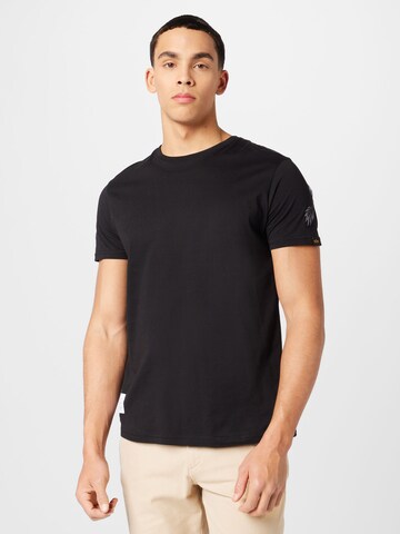 ALPHA INDUSTRIES - Camisa 'Dragon' em preto: frente