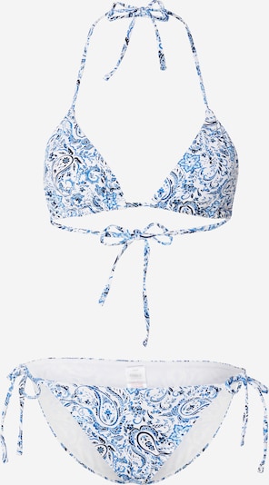 ONLY Bikini 'MARSEILLE' in blau / schwarz / weiß, Produktansicht