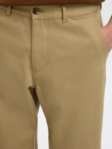 SELECTED Loosefit Housut 'SLH220HARRY' värissä beige