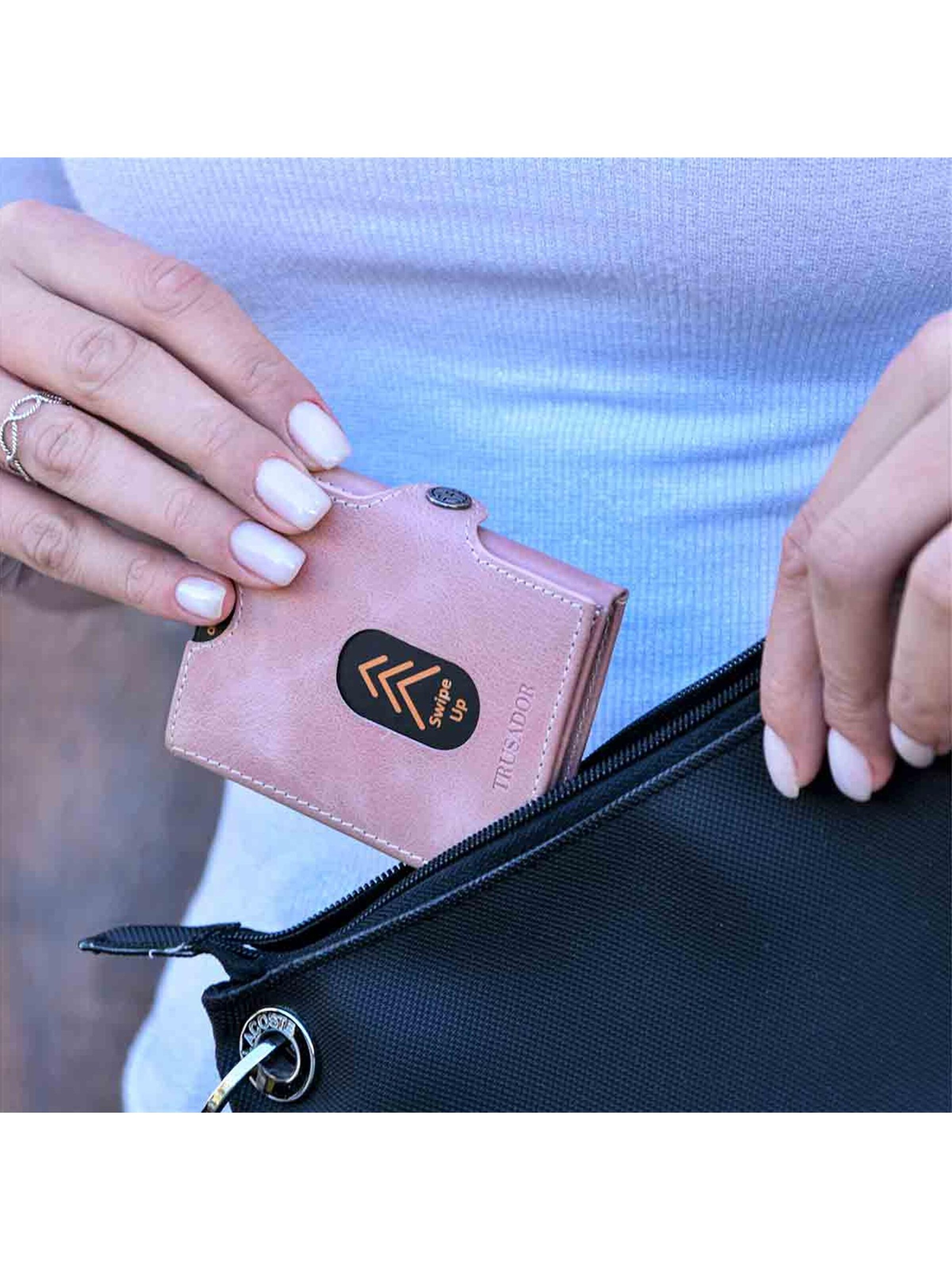 Trusador Wallet 'Valencia' in Pink