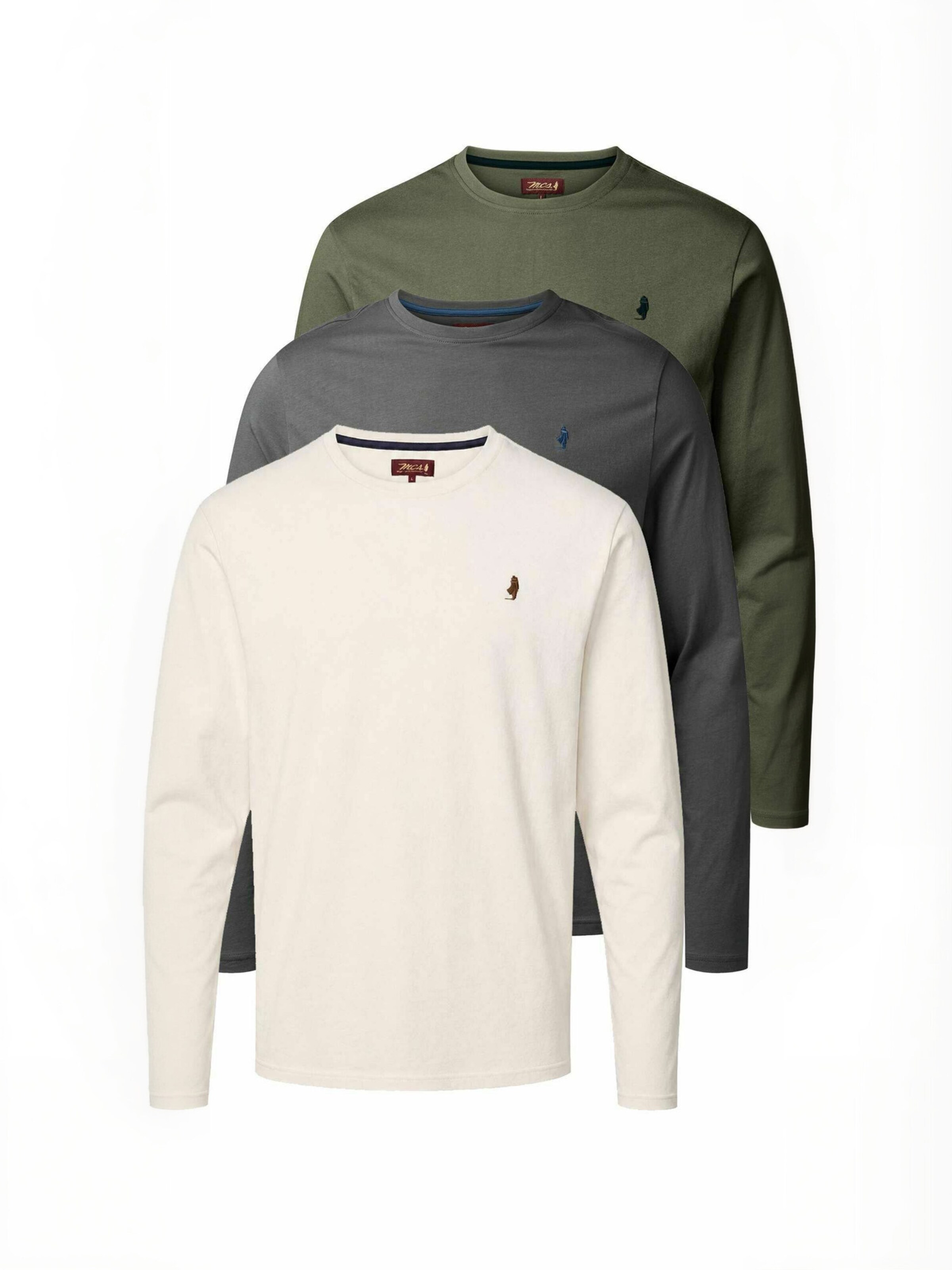 MCS - Comfort Fit Camisa ' MCJack ' em cinzento: frente