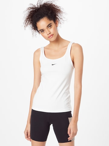 Nike Sportswear Top | bela barva: sprednja stran