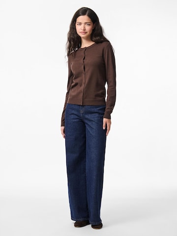 PIECES Knit cardigan 'PCNora' in Brown
