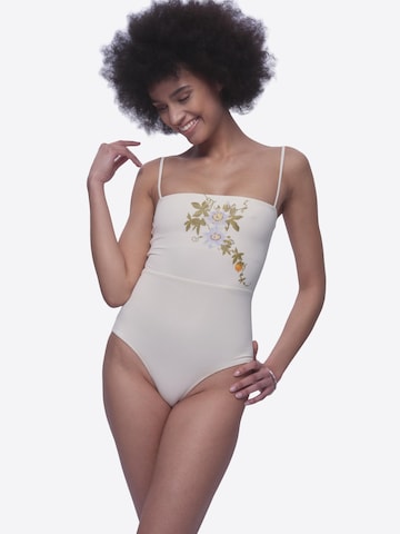 MAREZZA Push-up Shaping swimsuit 'Isola Bella Bustier Shaping Swimsuit' in Beige