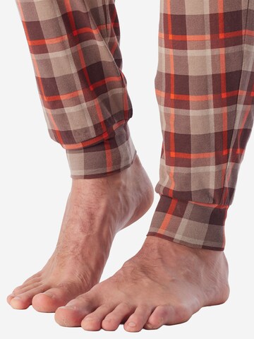 SCHIESSER Long Pajamas ' Casual Essentials ' in Beige