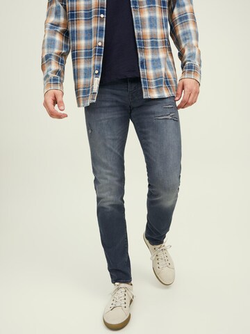 JACK & JONES Skinny Jeans 'Glenn' in Grau: predná strana