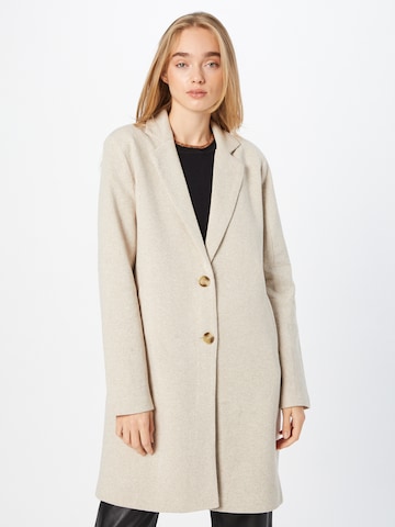 ZABAIONE Between-Seasons Coat in Beige: front