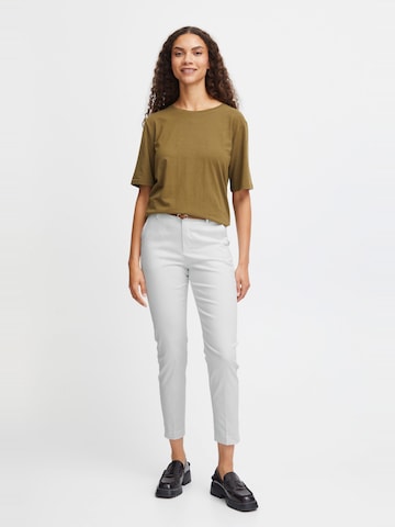 Effilé Pantalon à plis 'Oxdaisy' Oxmo en blanc