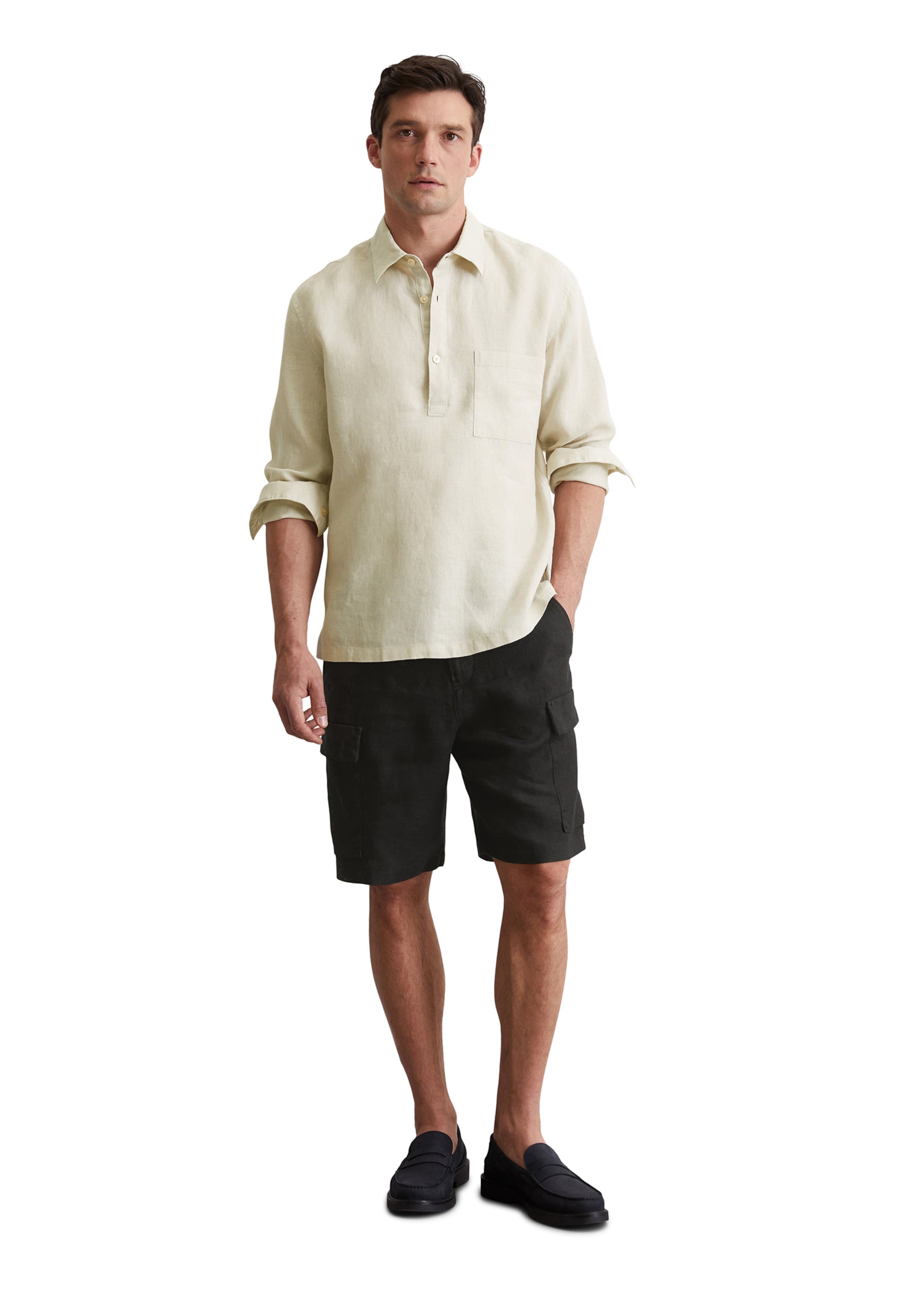 Marc O'Polo Regular Fit Hemd in Beige