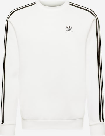 Coupe regular Sweat-shirt 'Adicolor Classics 3-Stripes' ADIDAS ORIGINALS en blanc : devant