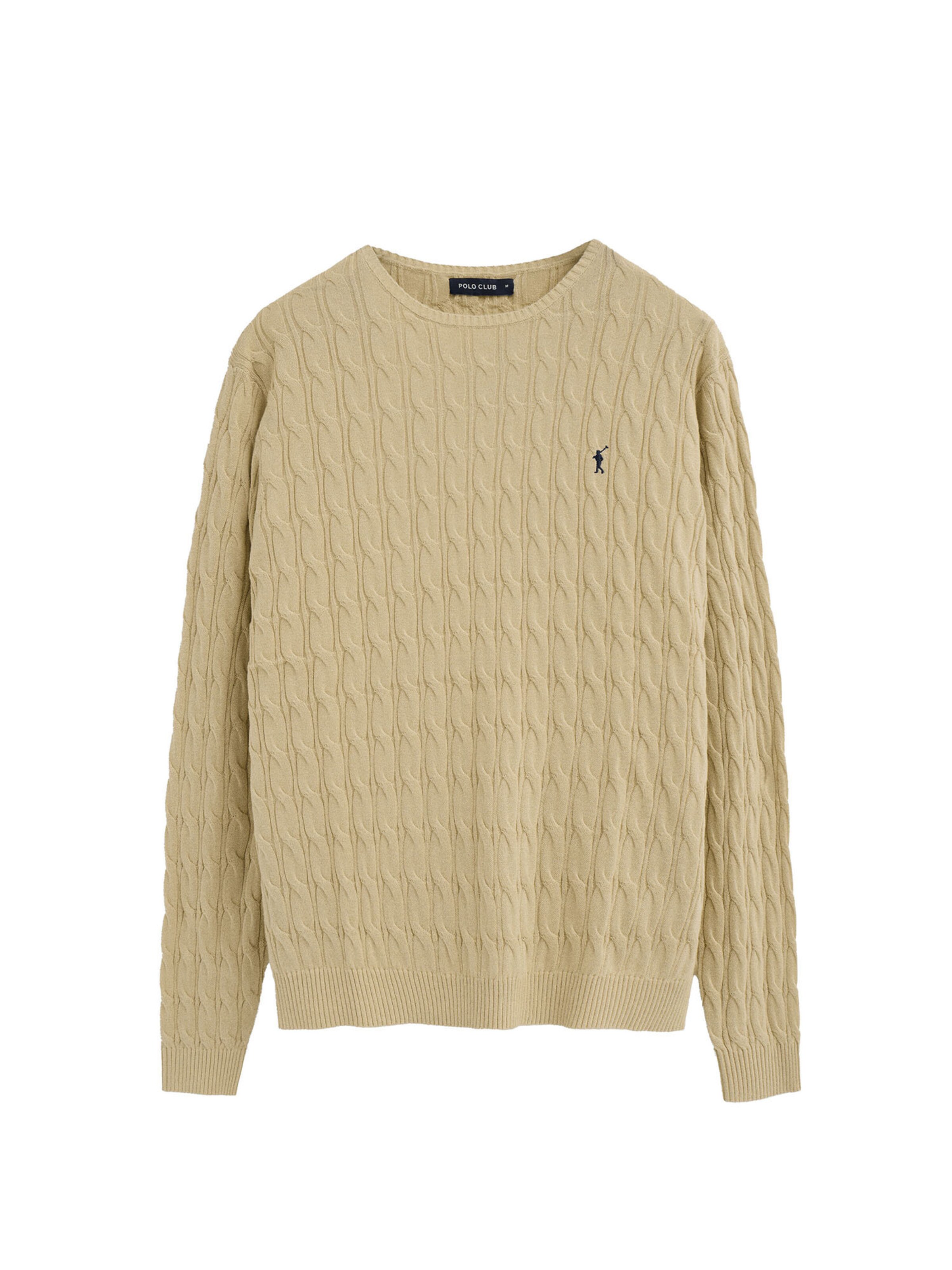 Polo Club Pullover in Beige: Vorderseite