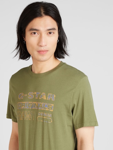 G-Star RAW Tričko – zelená