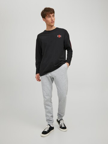 JACK & JONES - Tapered Calças 'WILL' em cinzento