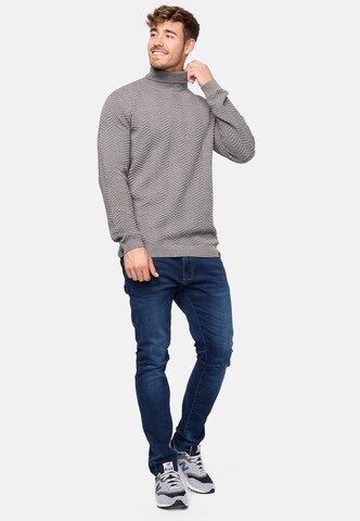 INDICODE JEANS Sweater 'Saini' in Grey