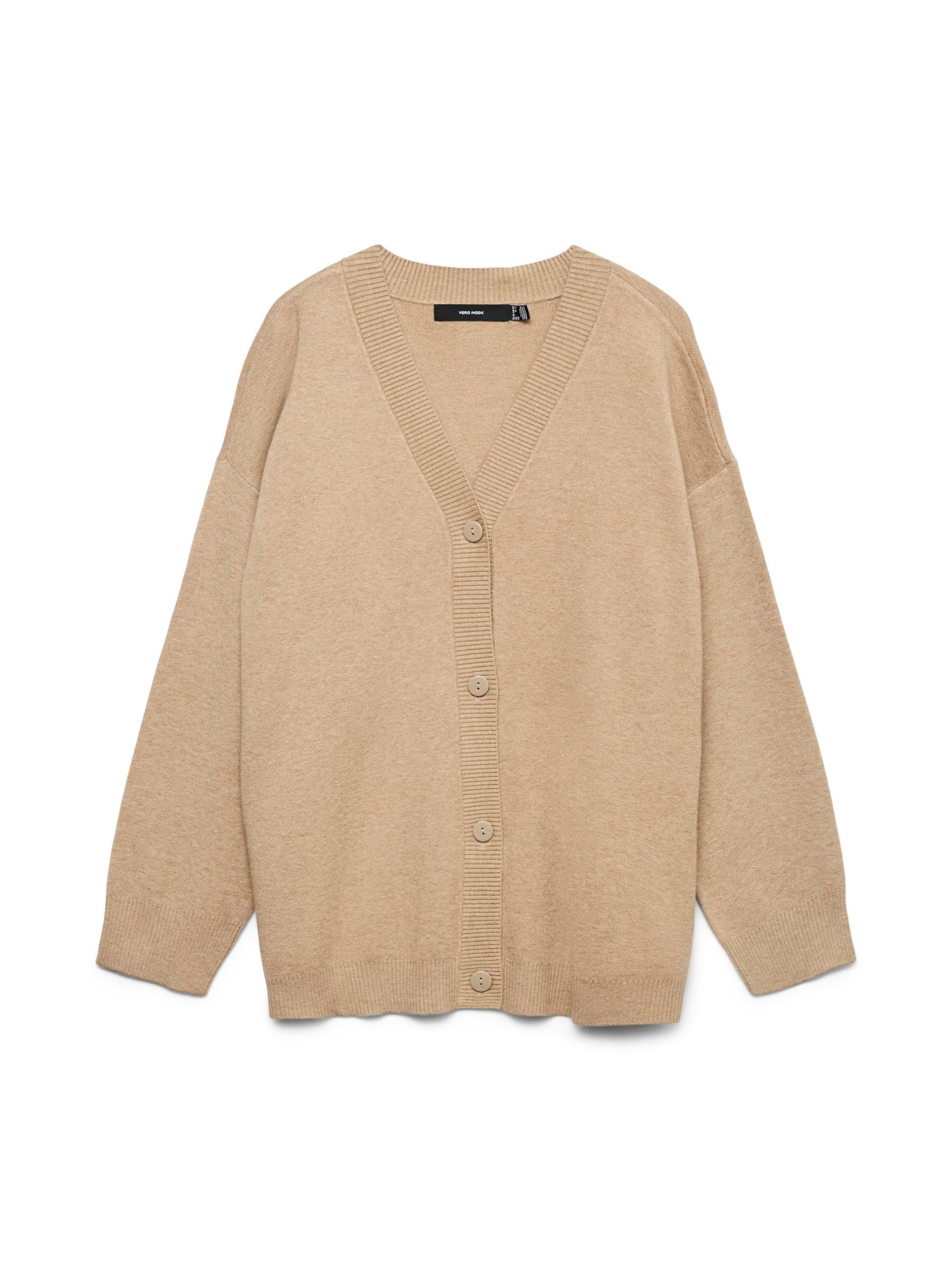 Vero Moda Curve Cardigan 'GOLD ' i brun, Produktvisning