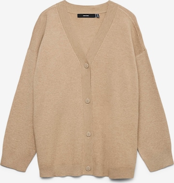 Vero Moda Curve - Cárdigan 'GOLD ' en marrón: frente