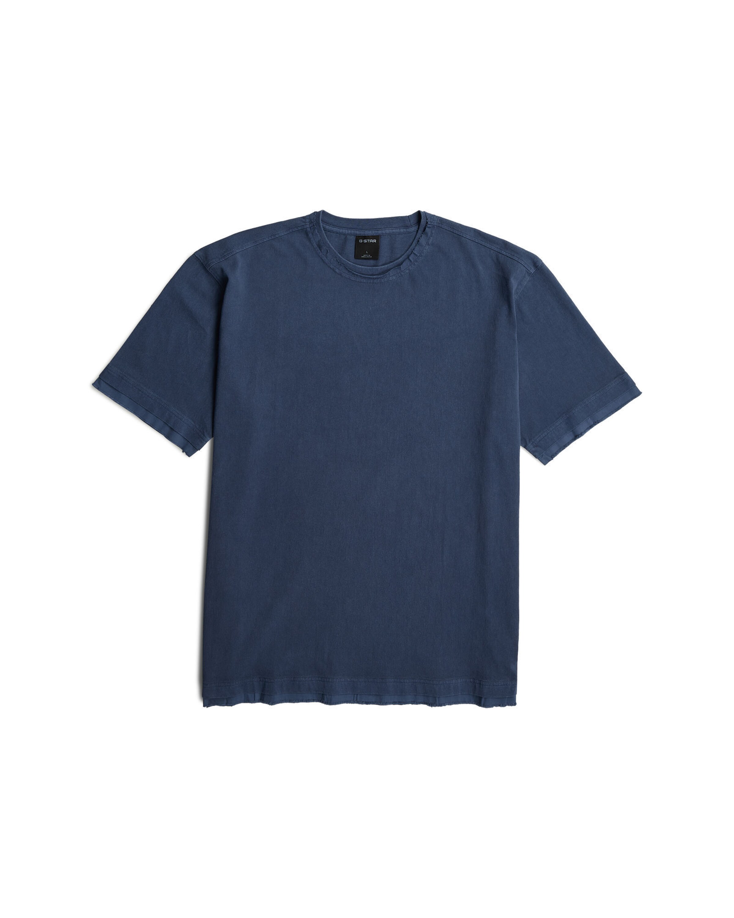 G-STAR T-Shirt - 'Washed Distressed Relaxed T-Shirt' in Blau: Vorderseite