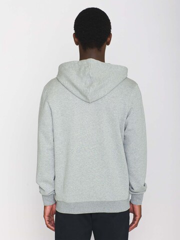 KnowledgeCotton Apparel Zip-Up Hoodie in Grey