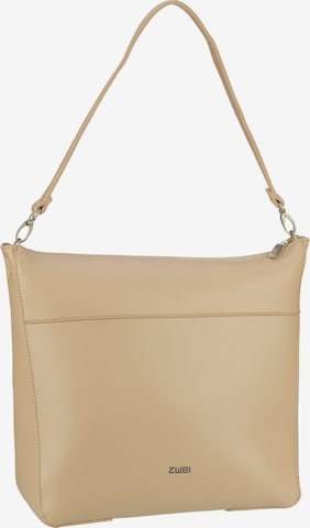 ZWEI Shoulder Bag 'Mademoiselle' in Beige: front