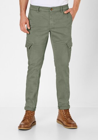 REDPOINT Tapered Cargohose in Grün: Vorderseite