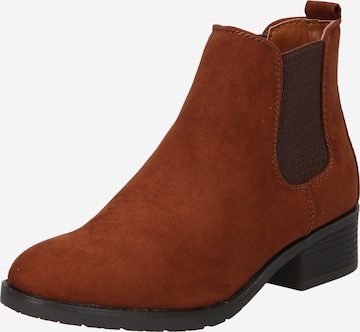 Dorothy Perkins Chelsea Boots 'Megan' in Braun: predná strana