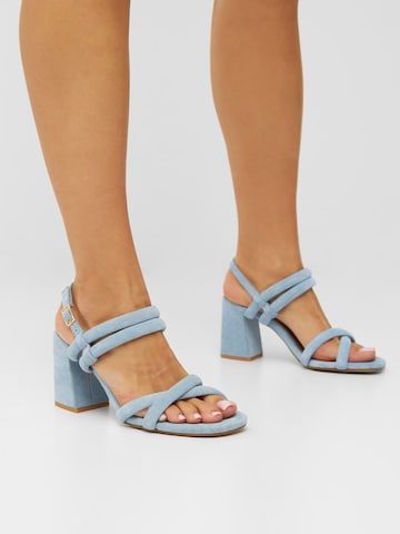 Bianco Strap Sandals 'CHARLENE' in Blue: front