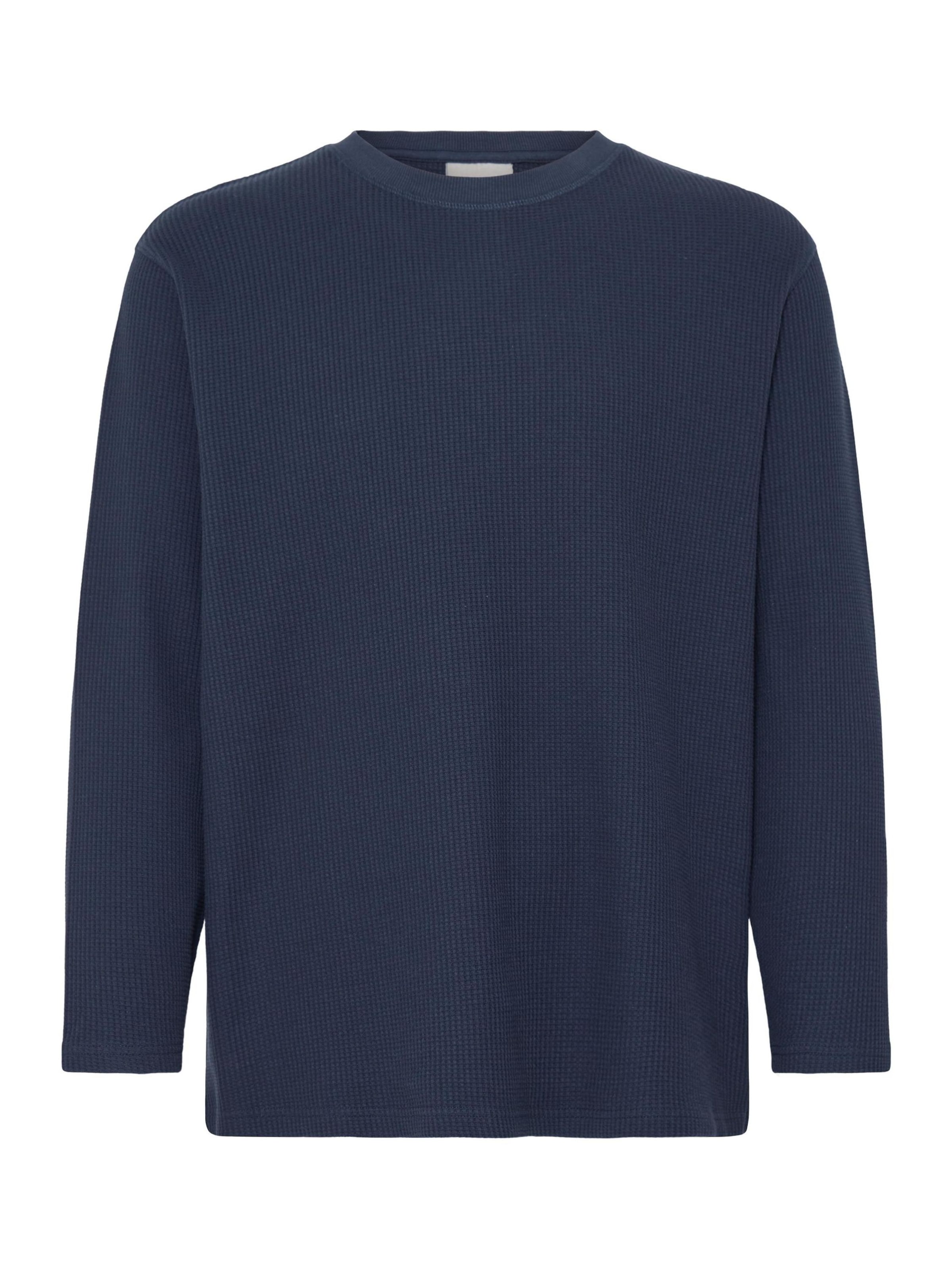 Felpa 'SDDanton Waffle' di !Solid in blu: frontale