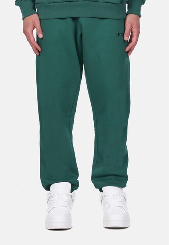 Tapered Pantaloni 'Embo V3' di Dropsize in verde: frontale