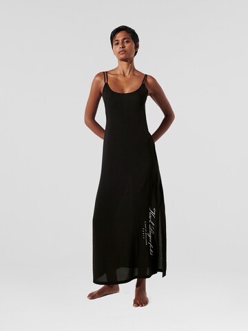 Karl Lagerfeld Beach Dress in Black: front