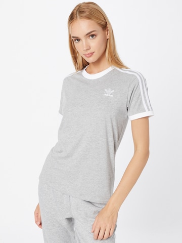 ADIDAS ORIGINALS - Camisa 'Adicolor Classics 3-Stripes' em cinzento: frente