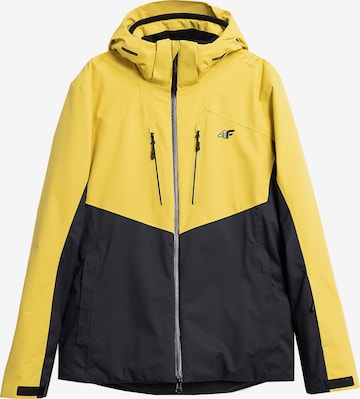 Veste de sport 4F en jaune : devant