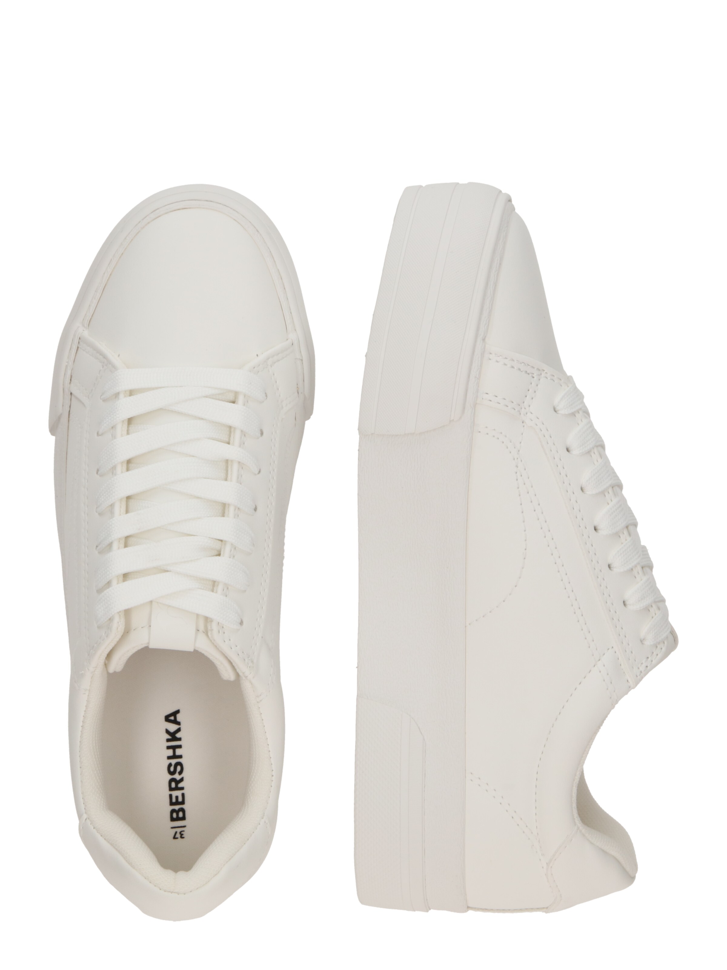 Bershka Platform trainers in White