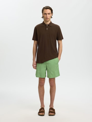 T-Shirt SELECTED en marron