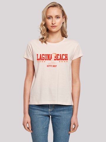 T-shirt 'Betty Boop Laguna Beach' F4NT4STIC en rose : devant