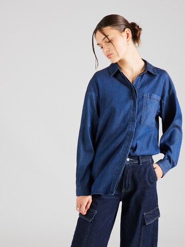 PULZ Jeans Blus 'ABIGAL' i blå: framsida