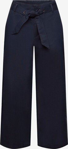 ESPRIT Wide leg Broek in Blauw: voorkant