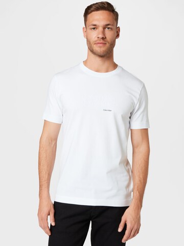 Calvin Klein - Camiseta en blanco: frente