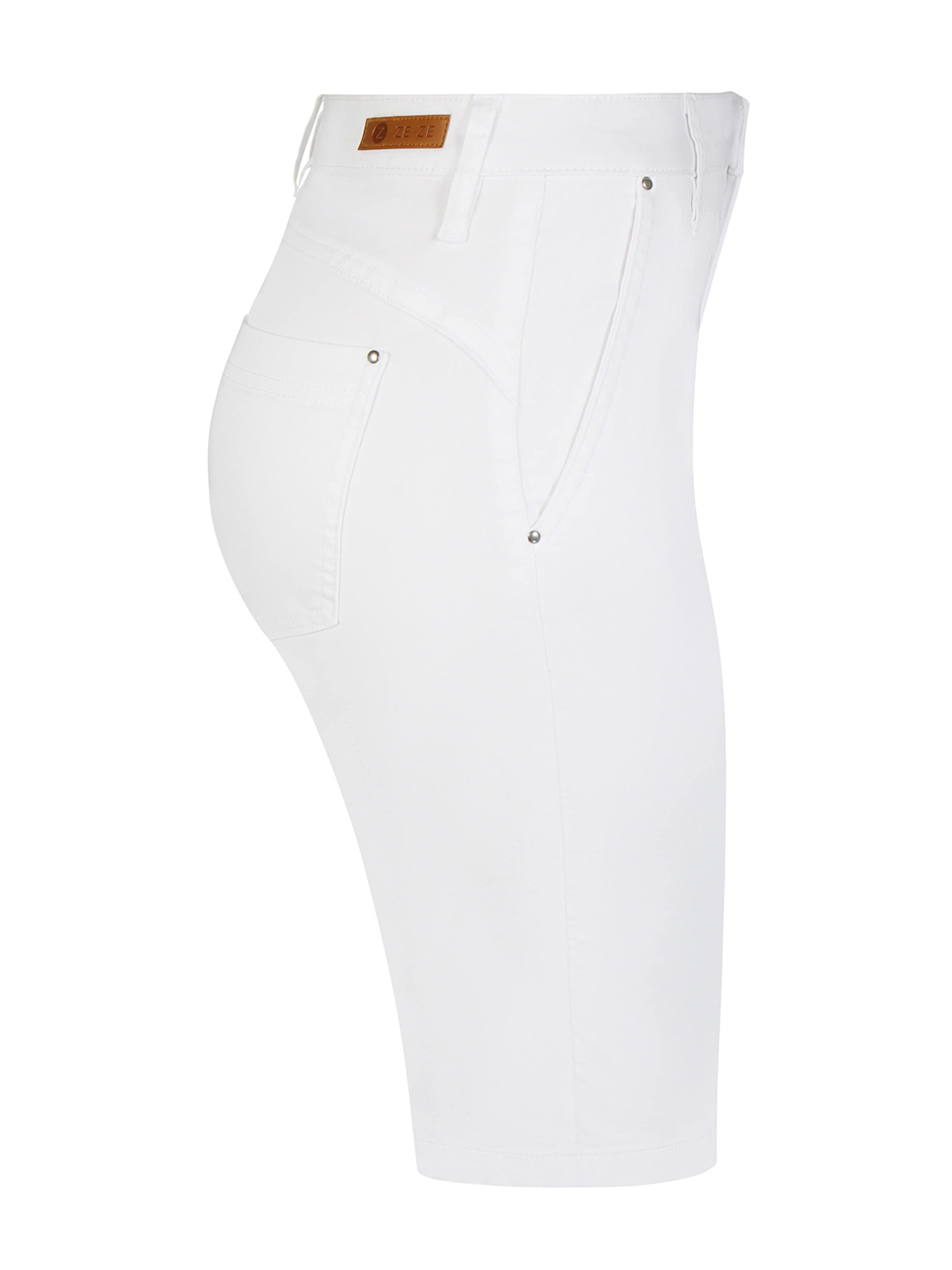 ze-ze Slimfit Hose 'Sanne 347'‌‌‌‌‌ in Weiß