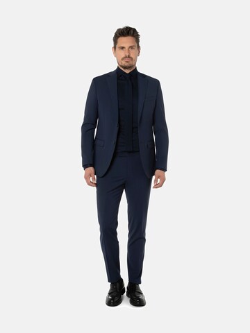 Coupe slim Costume Thomas Goodwin en bleu : devant