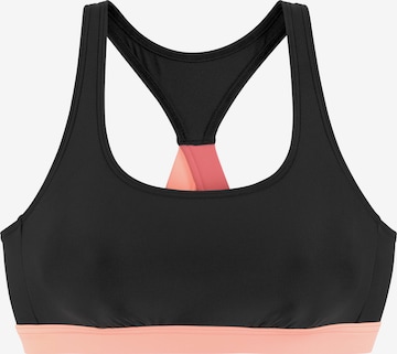 Hauts de bikini sport LASCANA ACTIVE en noir : devant