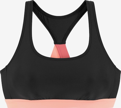 LASCANA ACTIVE Hauts de bikini sport en rose pastel / noir, Vue avec produit