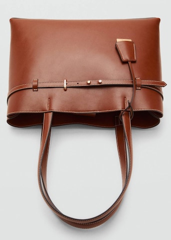 MANGO Schultertasche 'Dahlia' in Braun