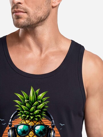 Neverless Shirt 'Sunset Beats'‌ in Schwarz