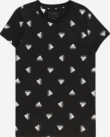 ADIDAS SPORTSWEAR Funktionstopp 'Brand Love Print ' i svart: framsida