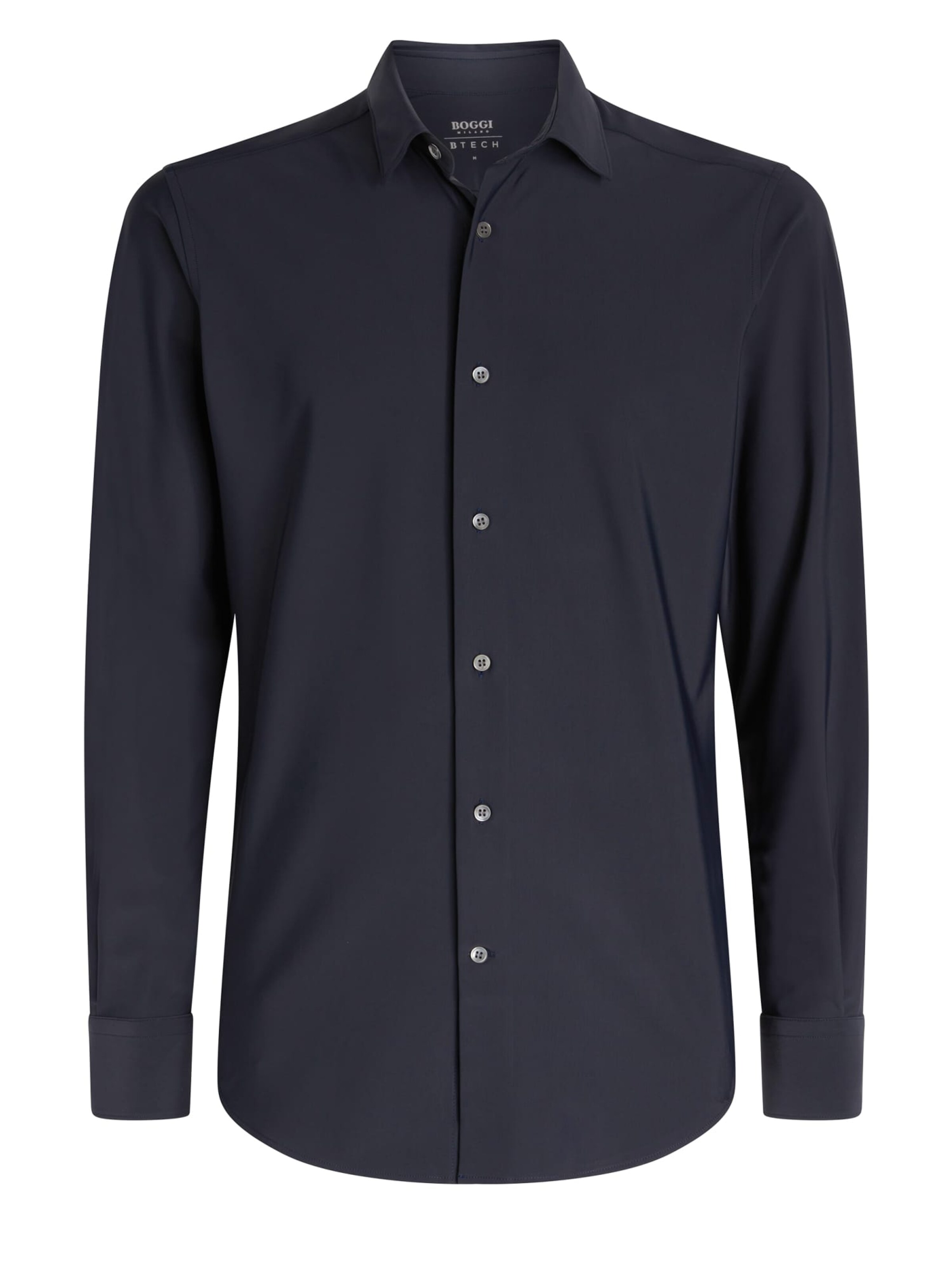 Boggi Milano Button Up Shirt in Blue: front