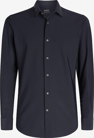 Boggi Milano Slim fit Overhemd in Blauw: voorkant