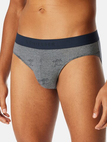 SCHIESSER - Braga ' 95/5 Organic Cotton ' en azul: frente