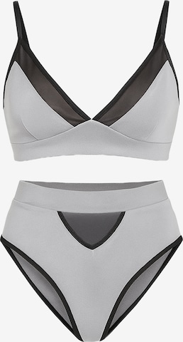 C&City Underwear Set in Grau: Vorderseite